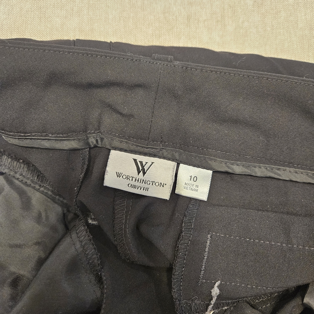 Worthington Black Curvy Fit Pants